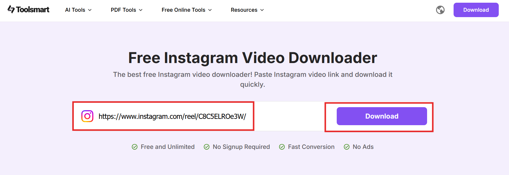  Toolsmart Instagram Video Downloader