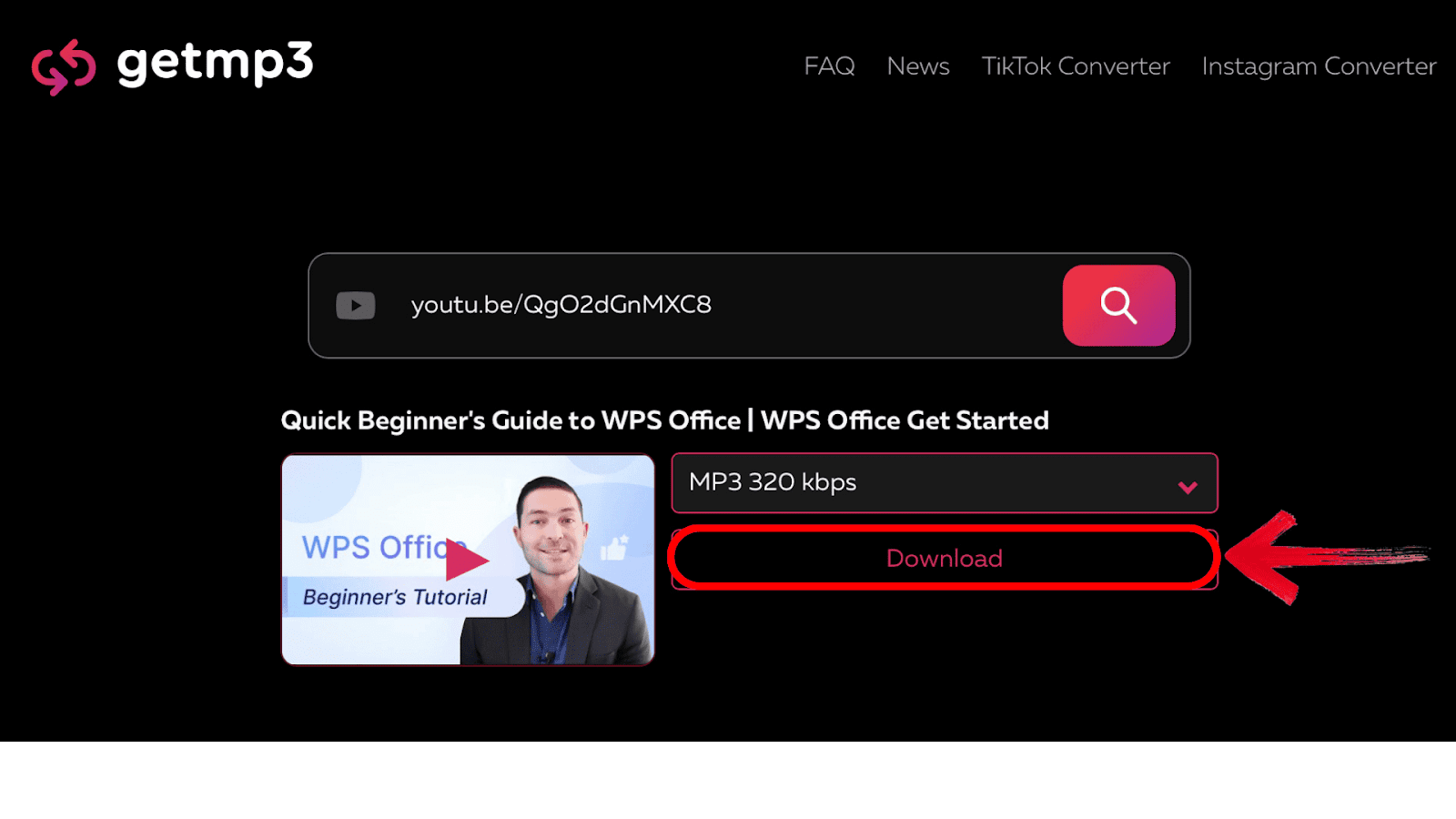 Download Converted Video
