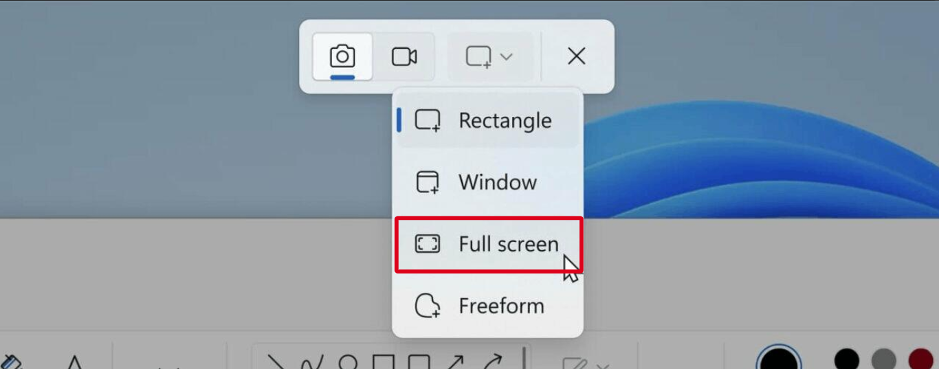Snipping Tool Capture Modes