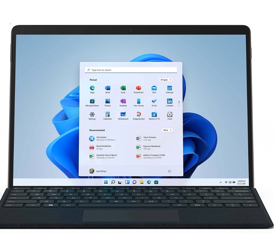 Image of Surface Pro with Windows 11 installed