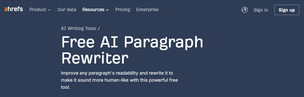 Visit Ahrefs site