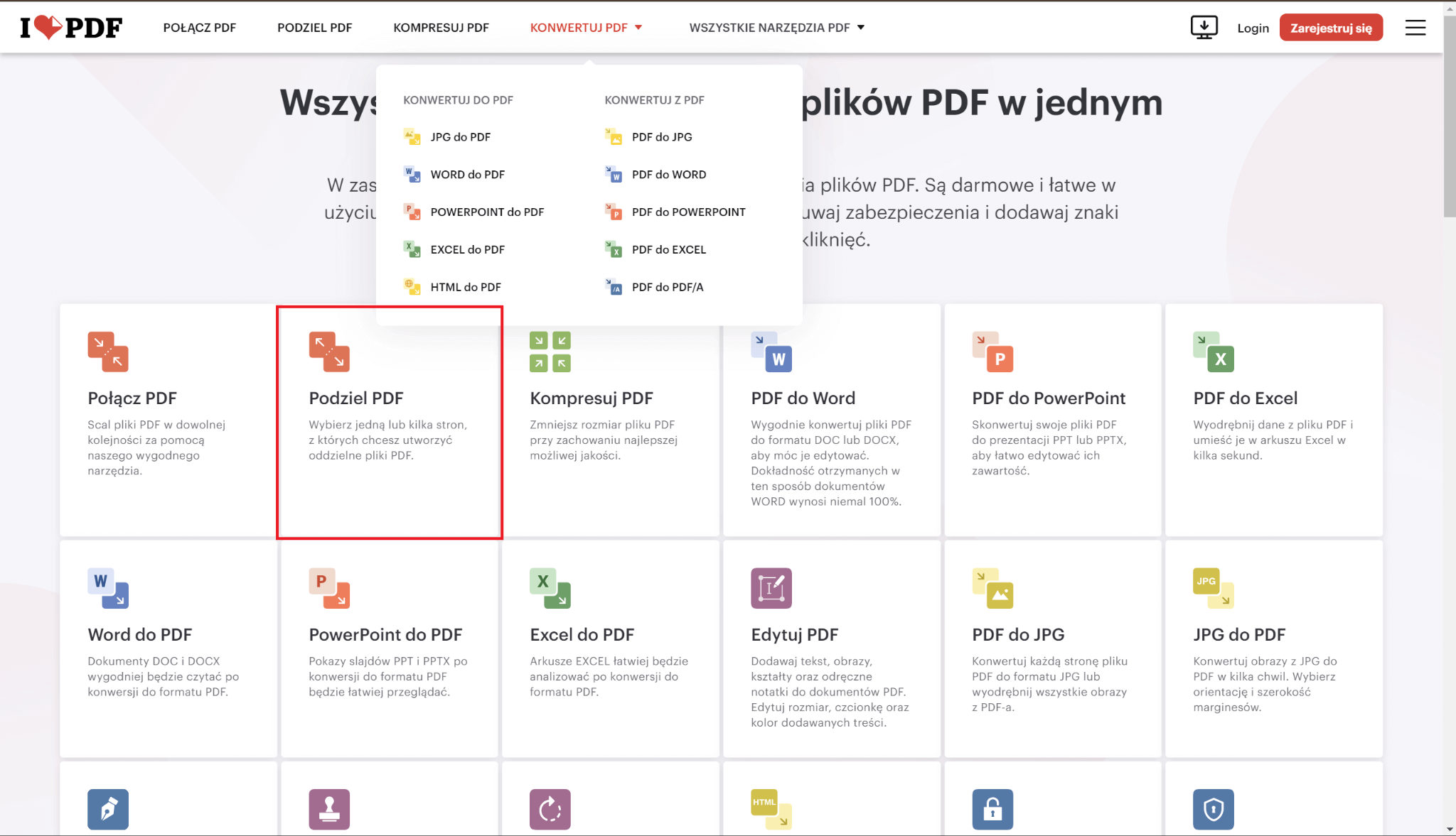 Jak dzielić pliki PDF za darmo przy użyciu iLovePDF?