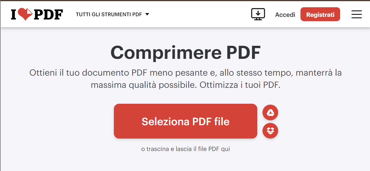Come comprimere PDF facilmente e gratuitamente usando iLovePDF