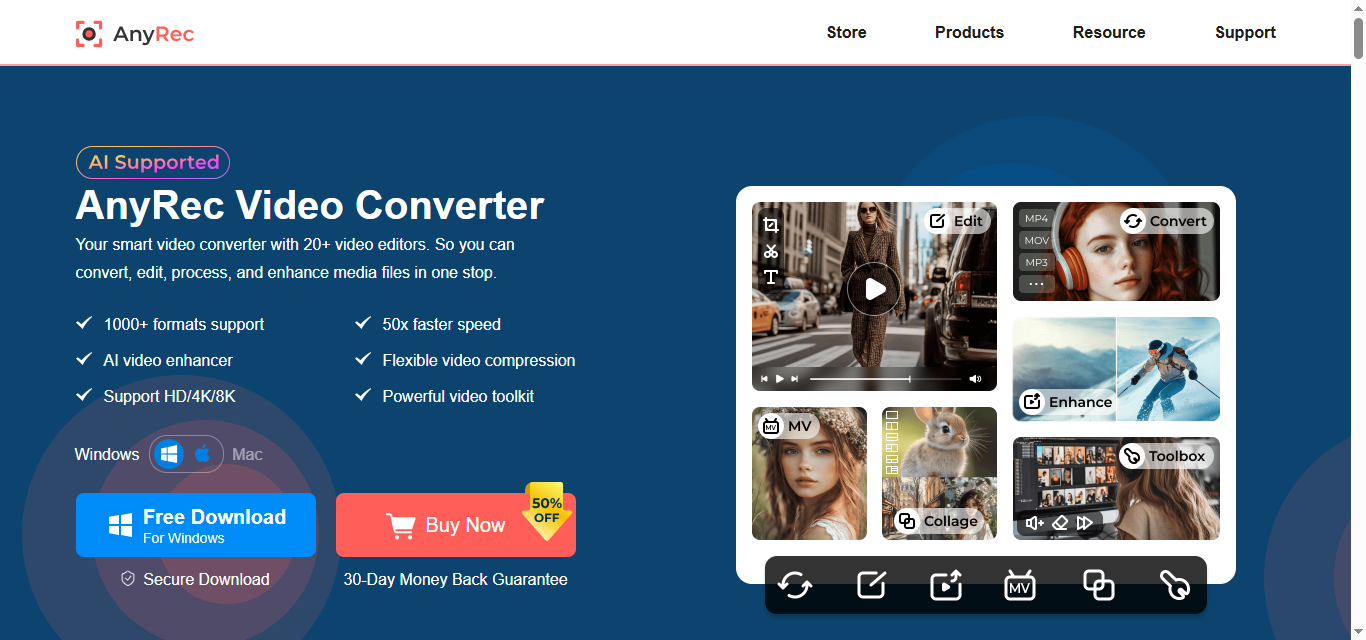 AnyRec Video Converter Homepage