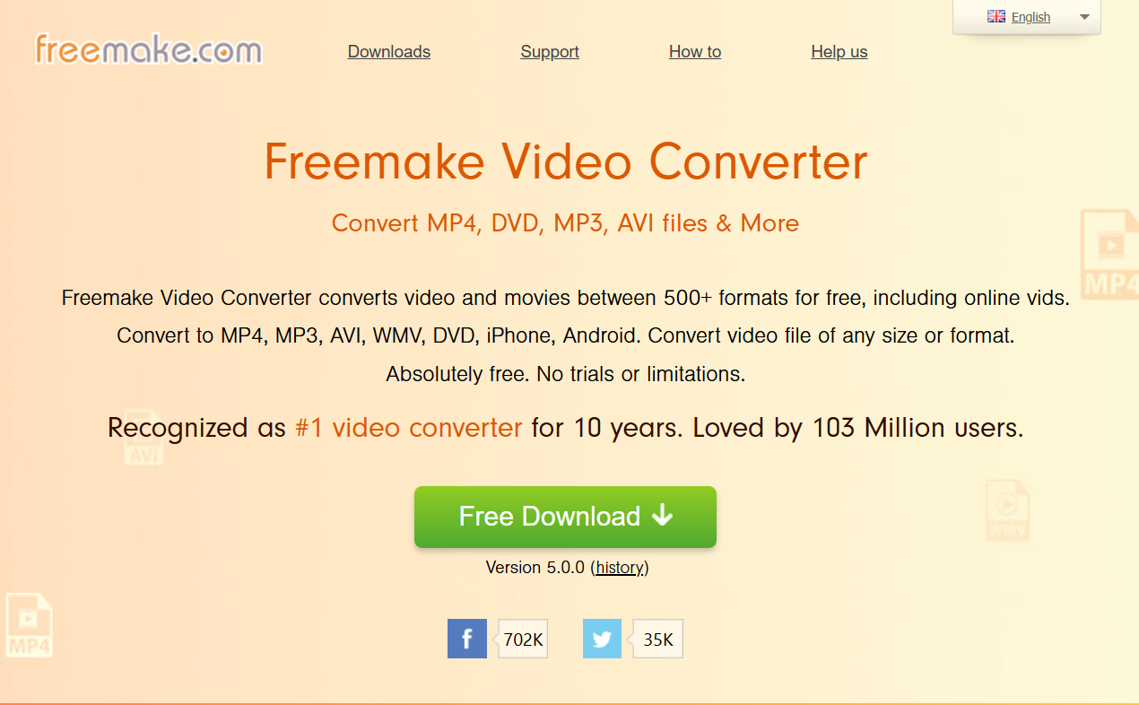 Freemake Video Converter Home