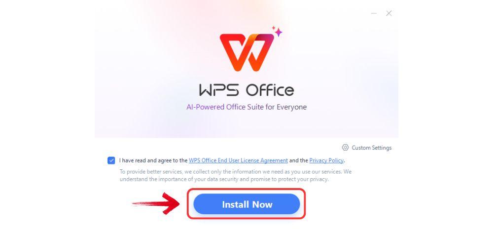 Install WPS Office