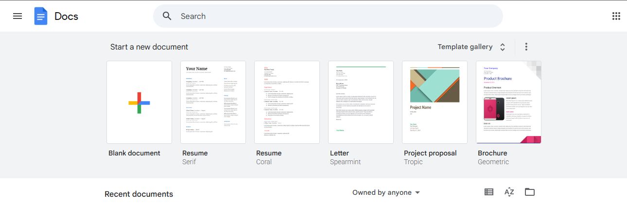  Open Google Docs