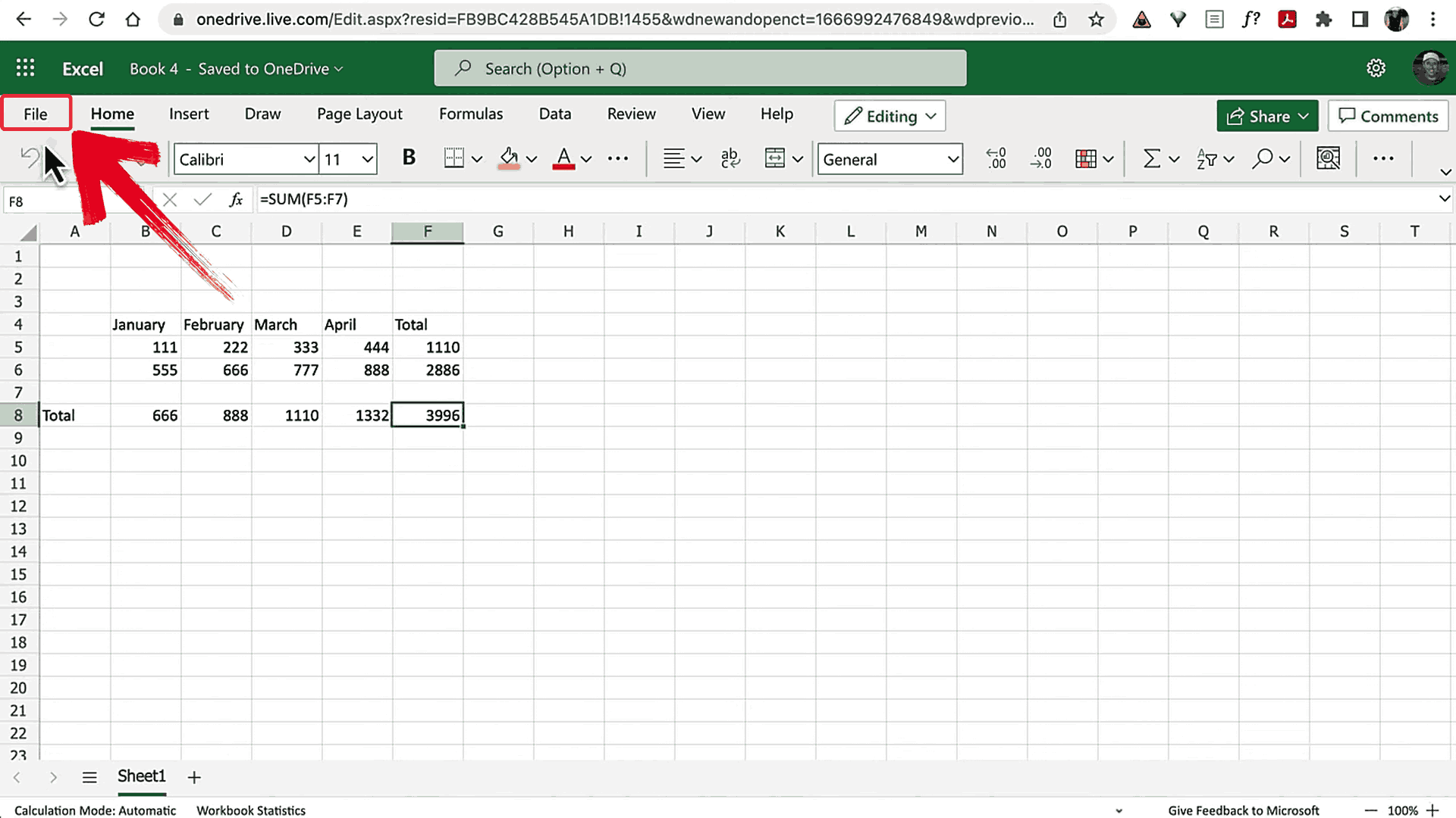 Click File