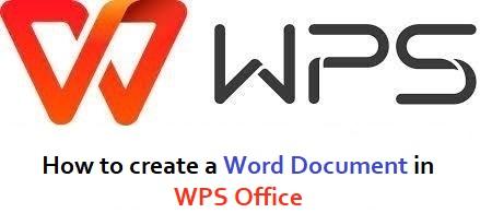 Kreiranje Word dokumenta u WPS Office-u