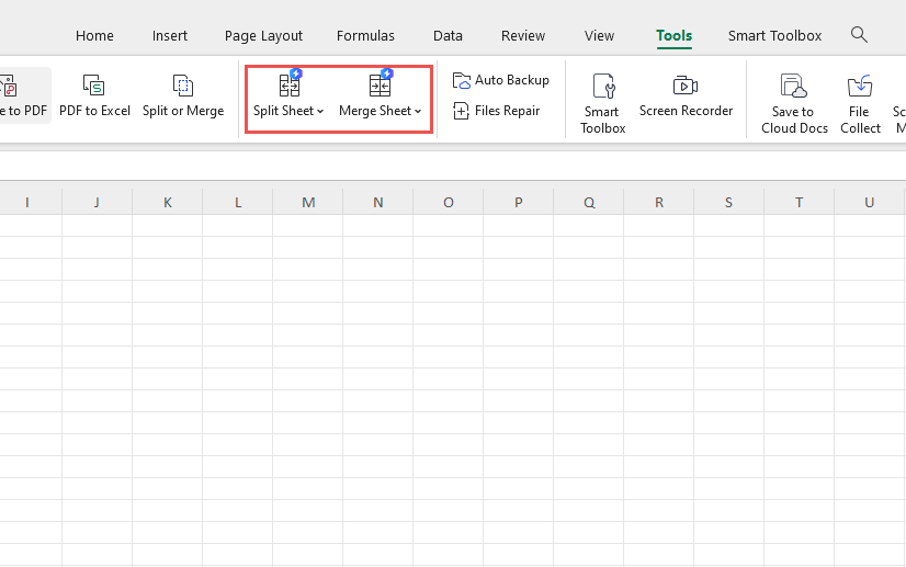 WPS Office: Split & Merge Sheet