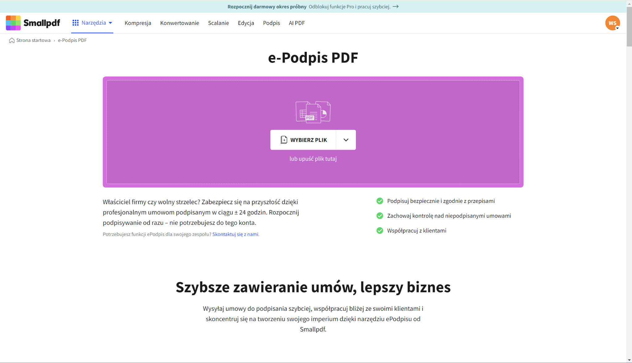 Jak podpisać PDF za pomocą Smallpdf eSign