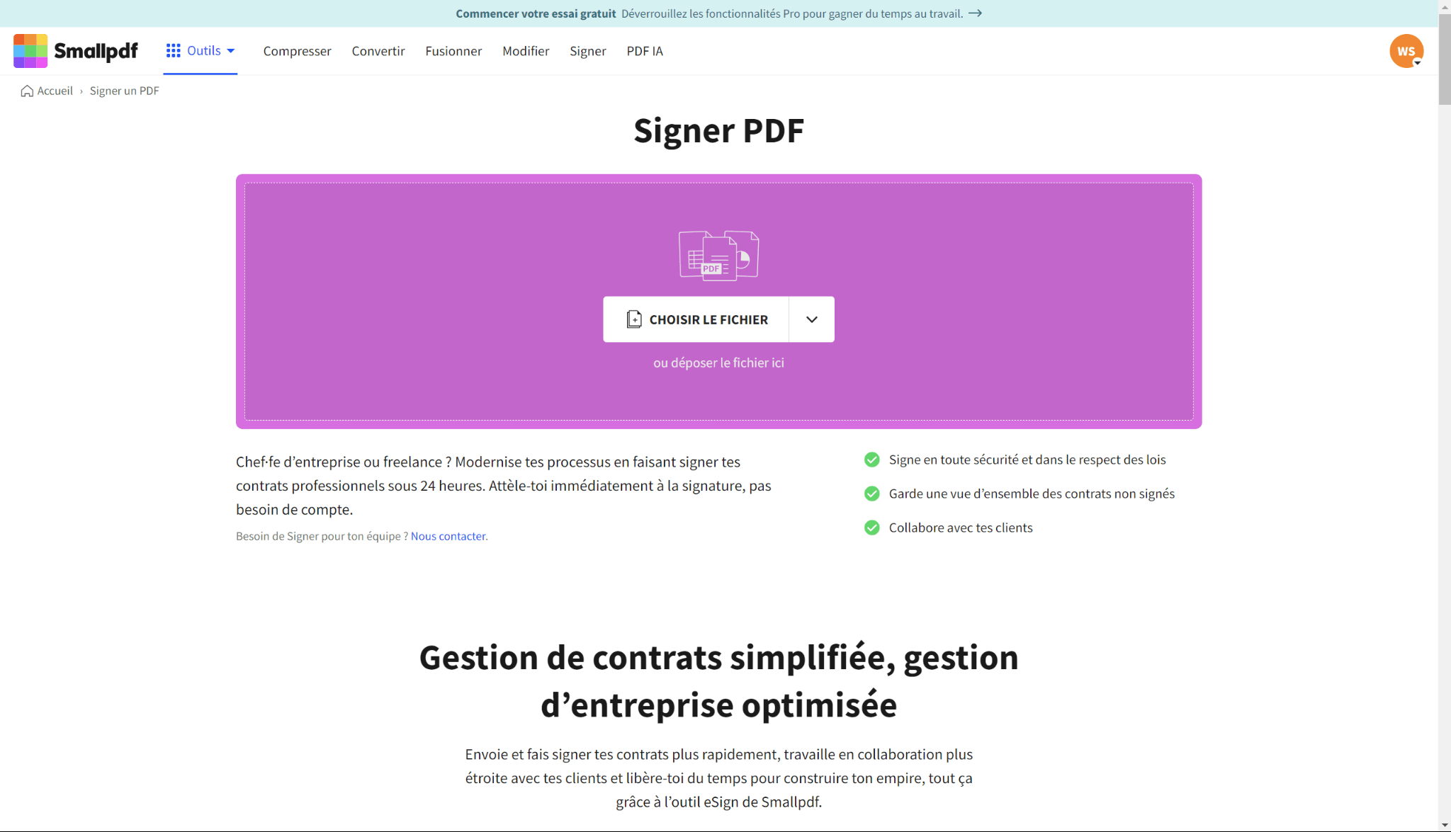 Comment Signer un PDF avec Smallpdf eSign