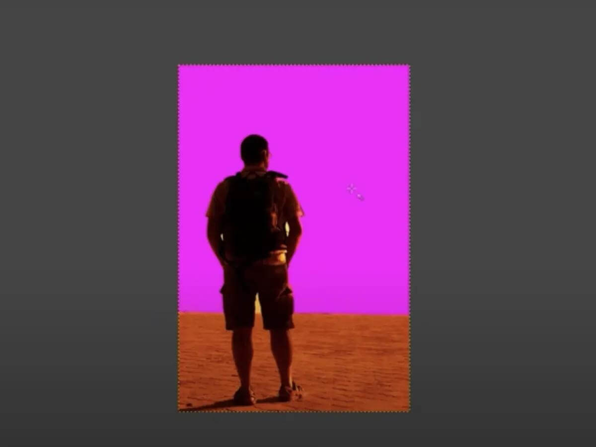 Select background area