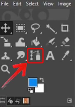 Path tool in use