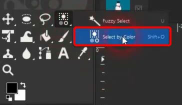 Select By Color option