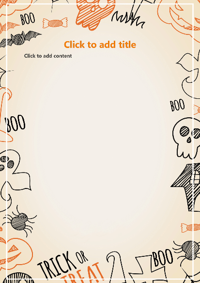 Halloween Letter in Hand-Painted