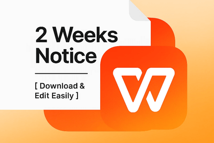 2 Weeks Notice Template [Free Download & Edit Easily]