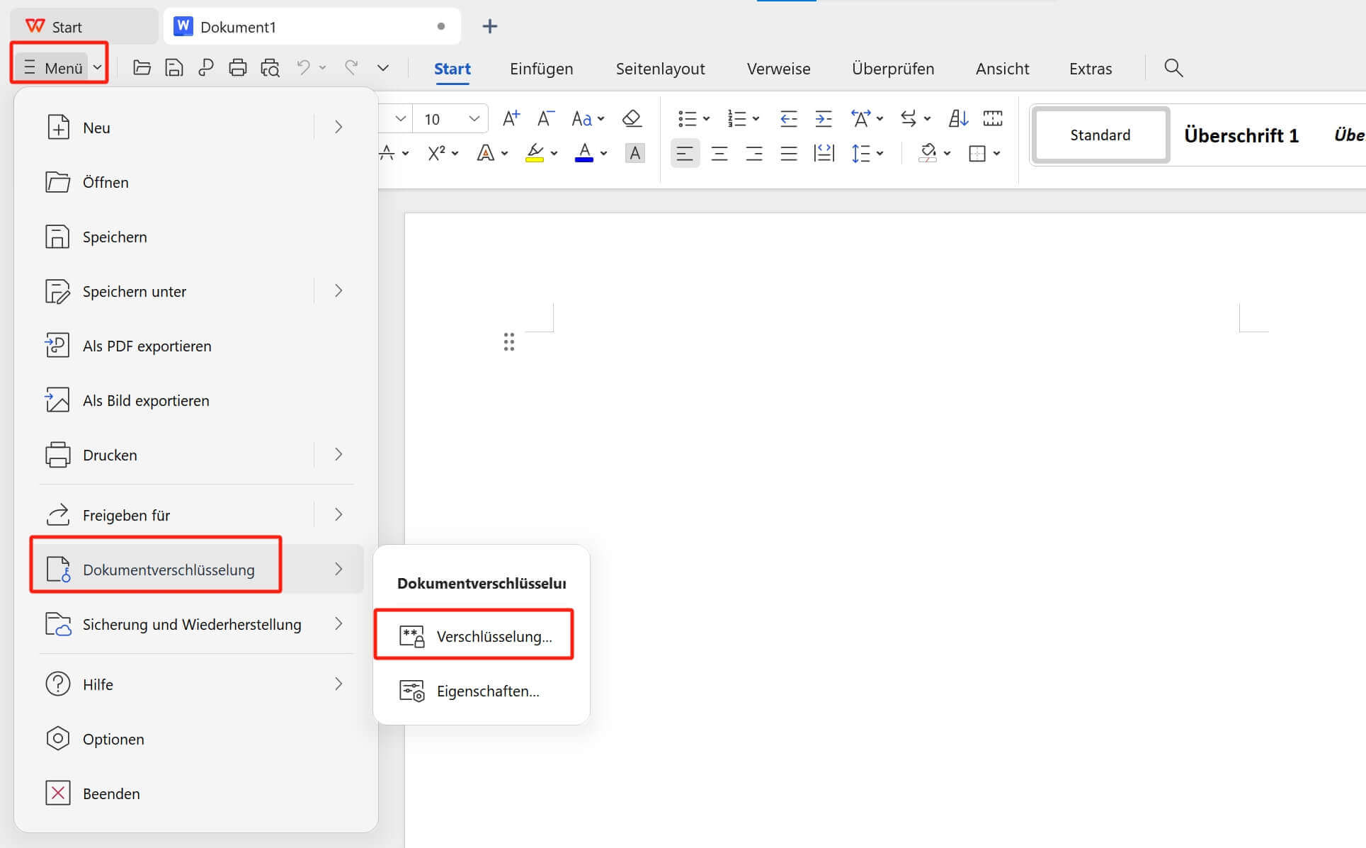 Dokumentverschlüsselung