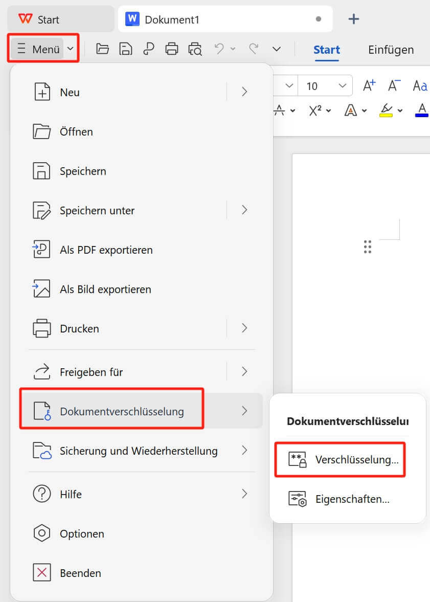 Dokumentverschlüsselung