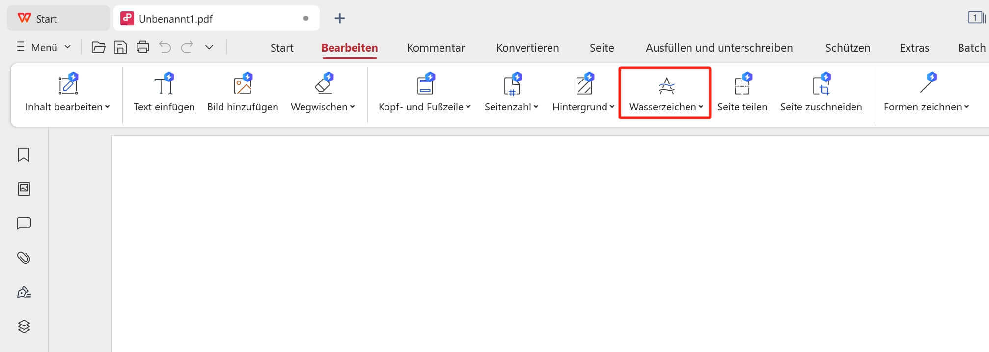 PDF mit WPS PDF bearbeiten