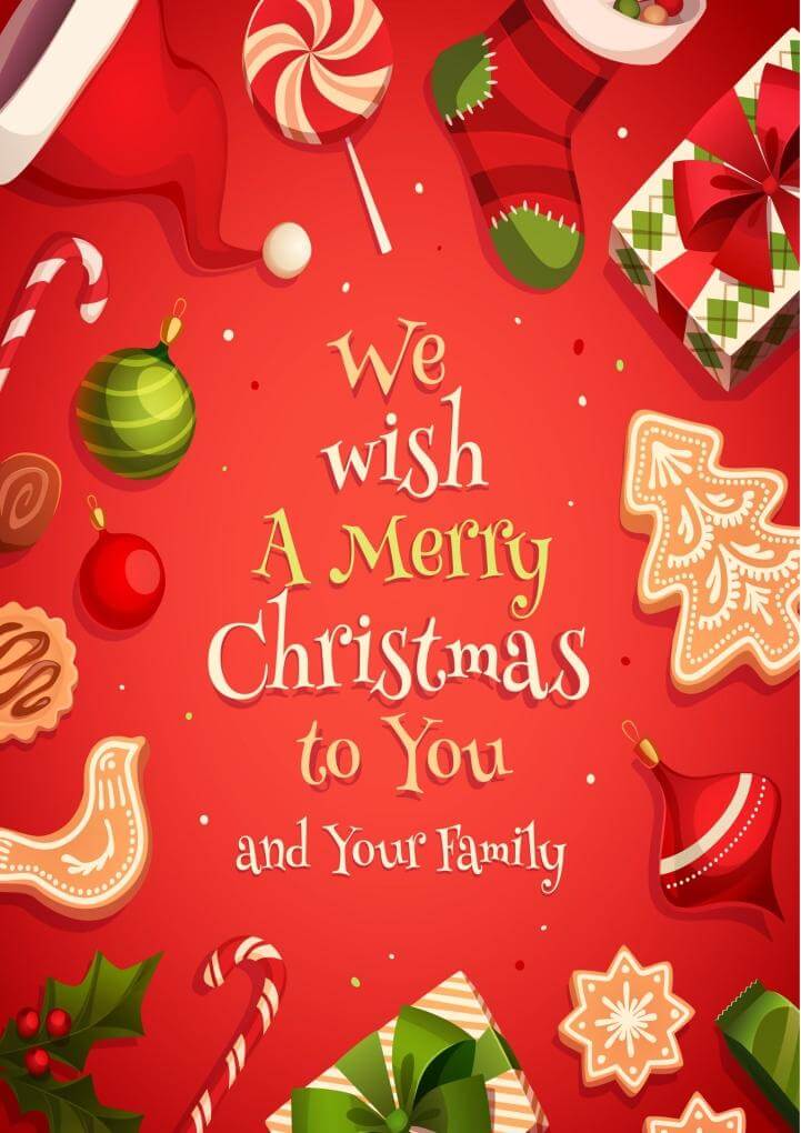 Happy Christmas Greeting Card