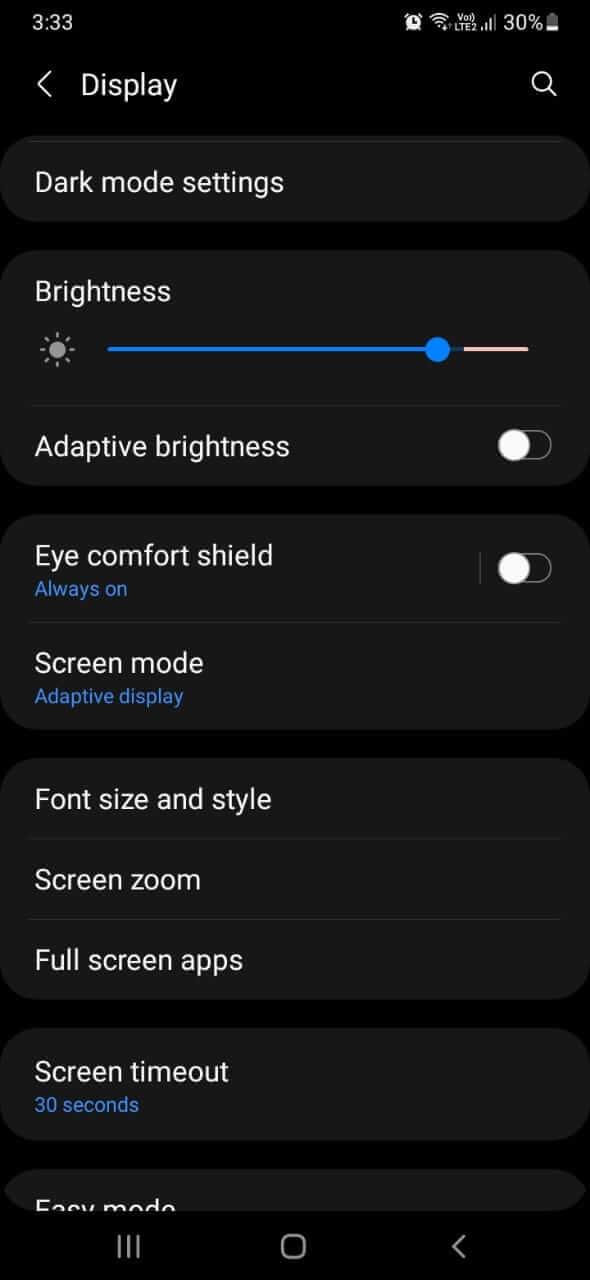 Go to Settings > Display > Screen resolution on Andriod