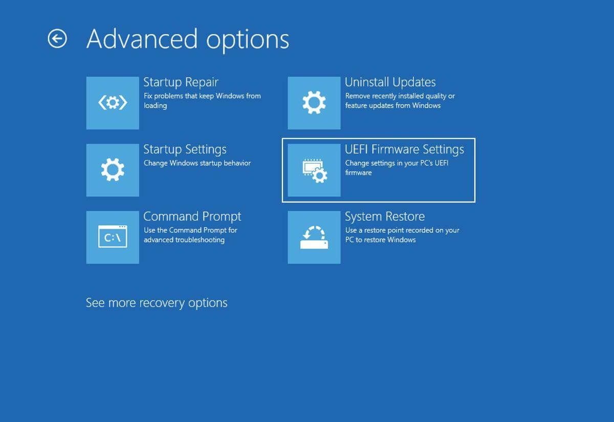 BIOS/UEFI-instellingen openen
