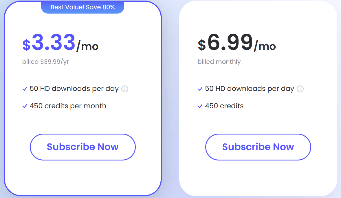 Monthly Pricing Plan