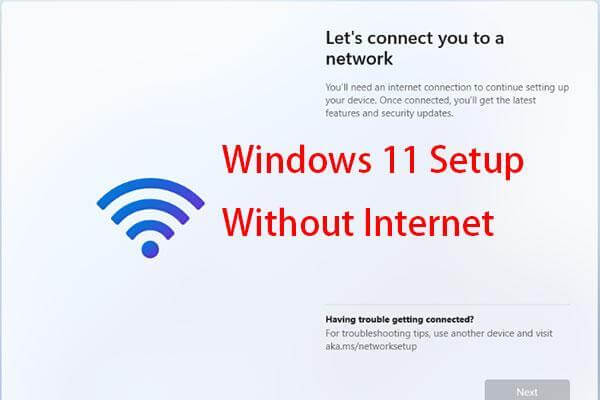 Windows 11 installeren zonder internetverbinding