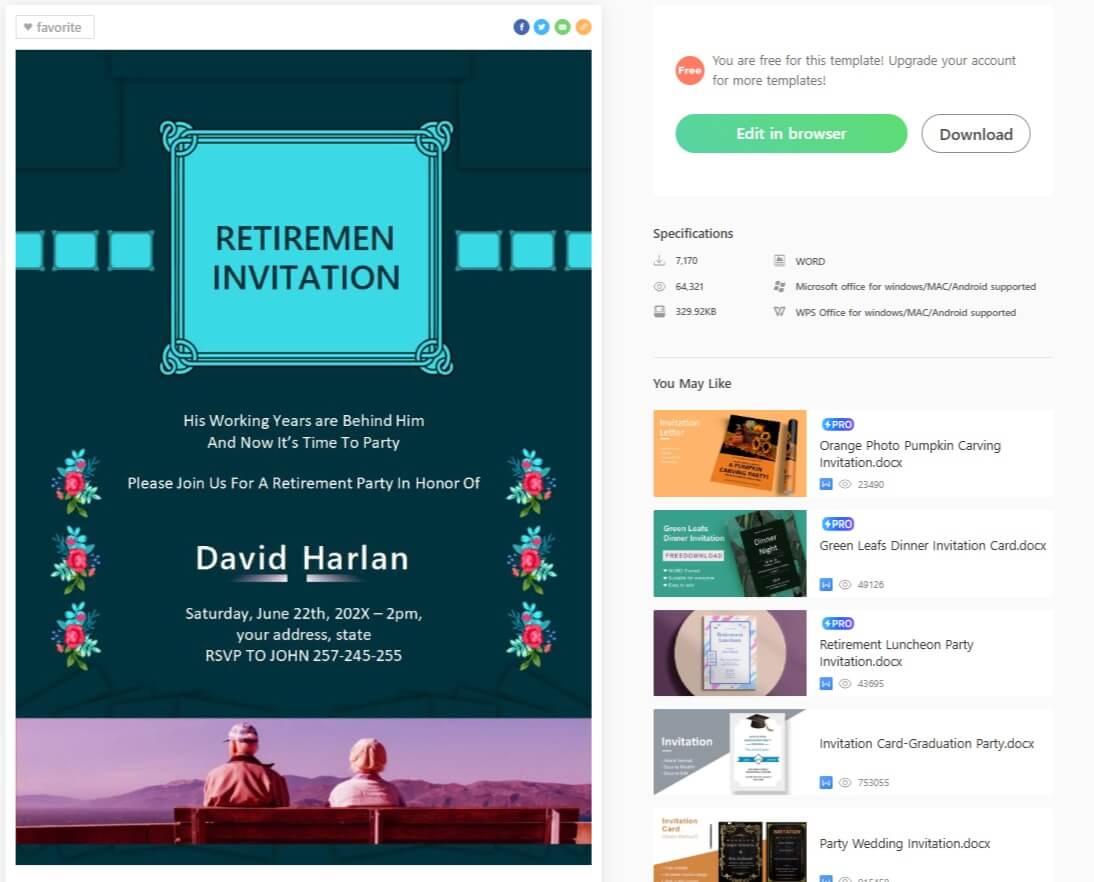 Free Invitation Template