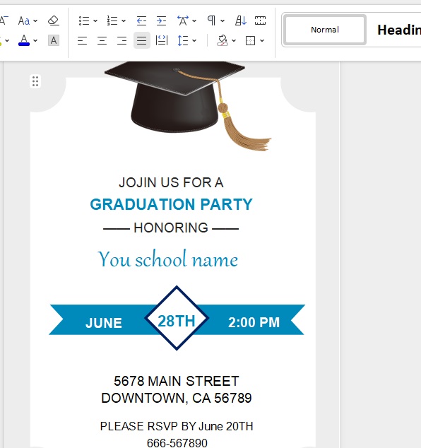Opening the Template in WPS Writer