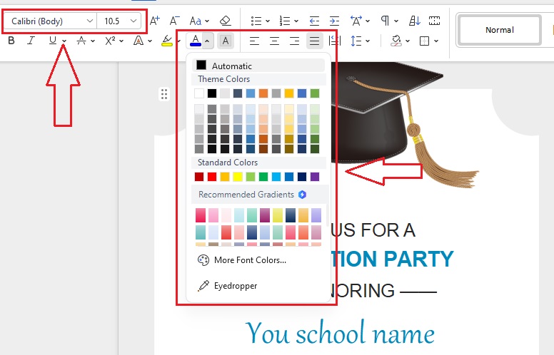 Customizing the Template