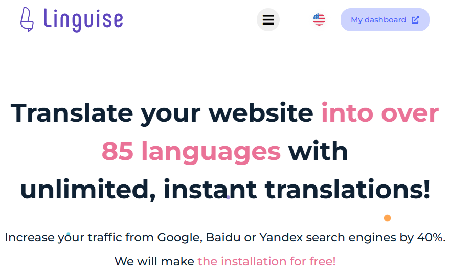 Sign up at www.linguise.com