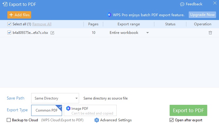 Exporting the Document