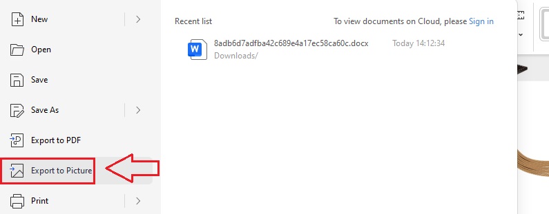 Exporting the Document as a PDF
