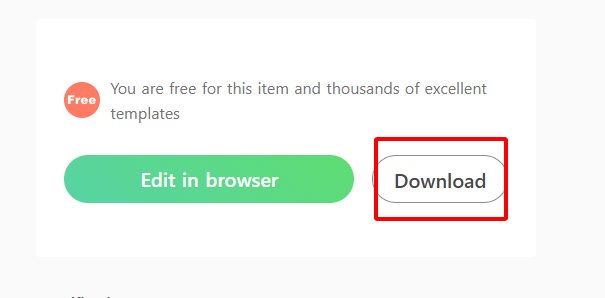 Free edit download buttons