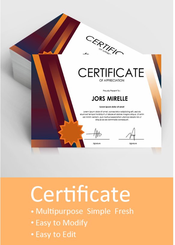 Multipurpose certificate design