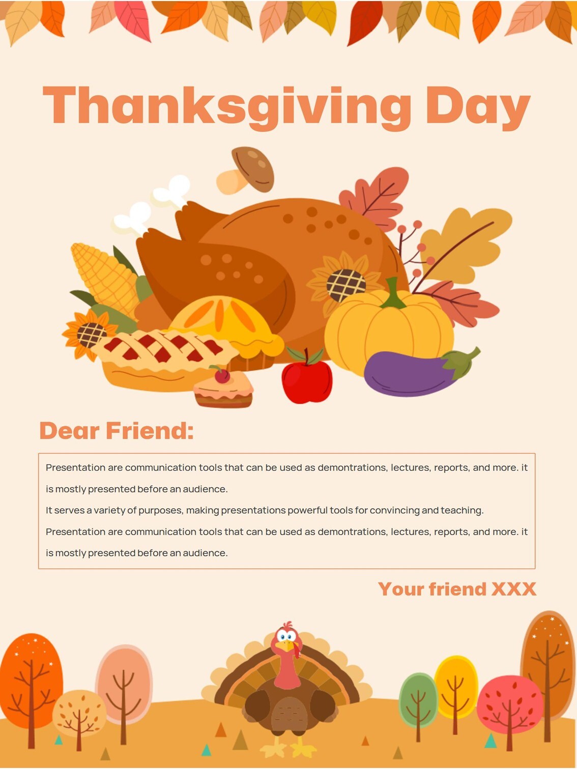 Thanksgiving Day Card Simple