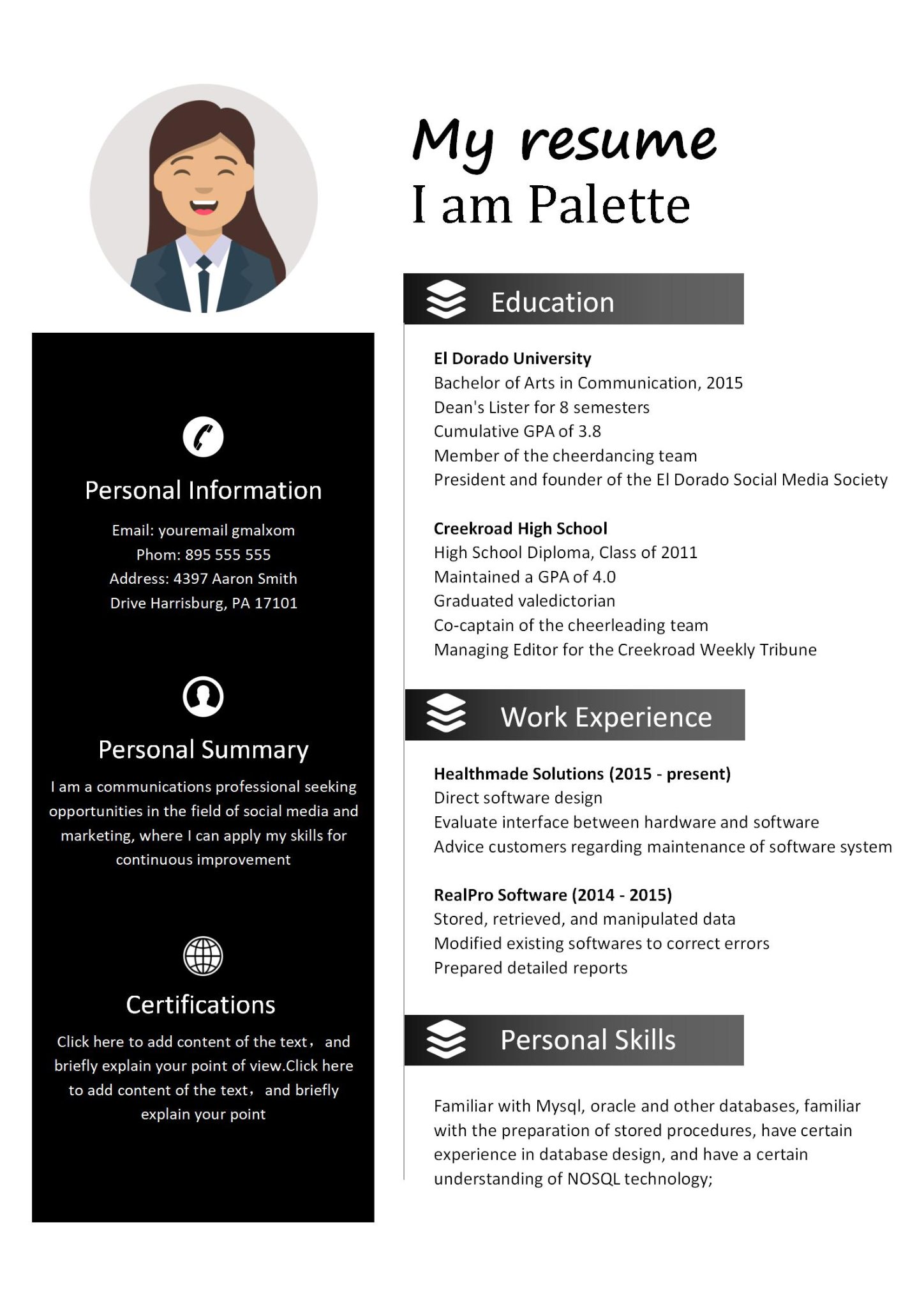 Free & Eye-Catching High School Resume Templates [Download & Edit]
