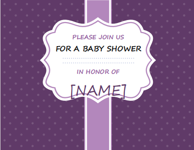 Baby Shower Invitation Template