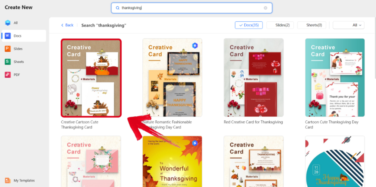Thanksgiving Templates Search