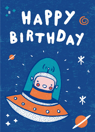 Happy Birthday Greeting Card Template