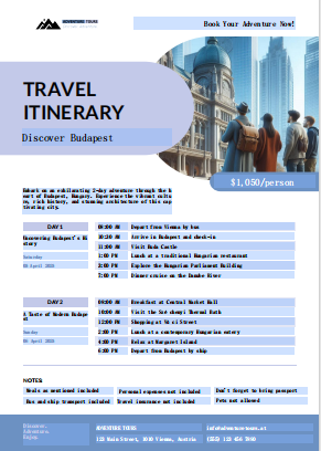  Simple Travel Itinerary Template [Word, Excel, PDF]