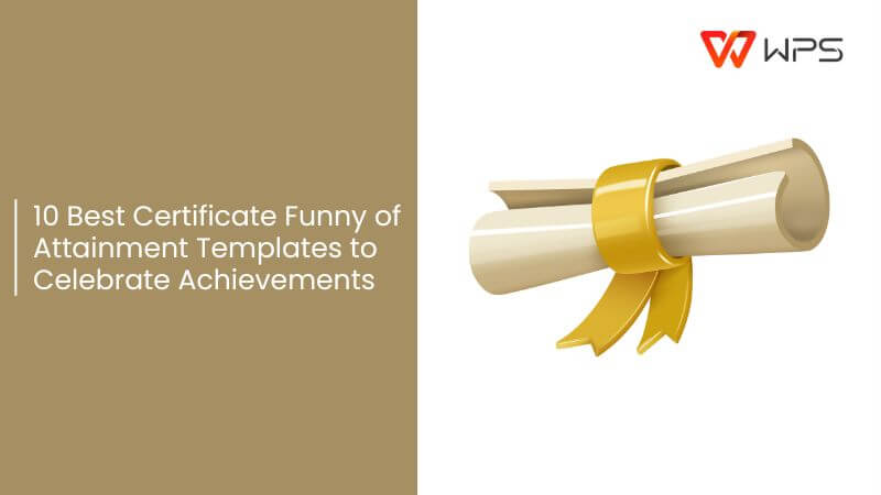10 Best Certificate Funny of Attainment Templates to Celebrate Achievements