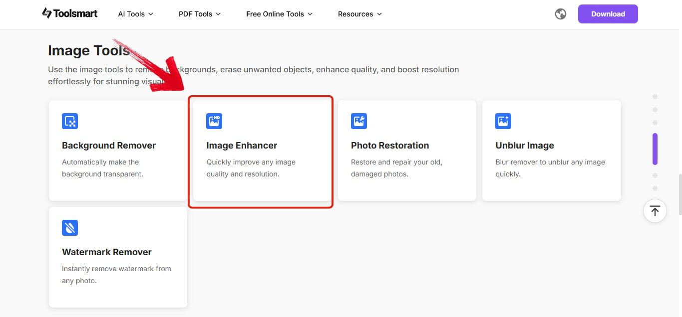 Image Tools section interface