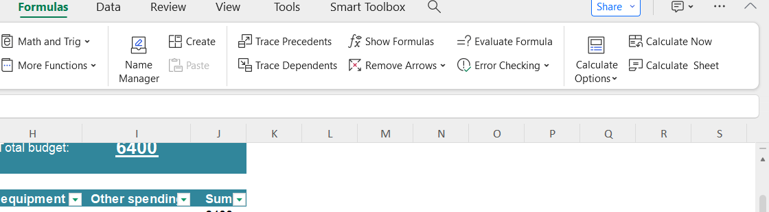 Use formulas like =SUM() to auto-calculate totals
