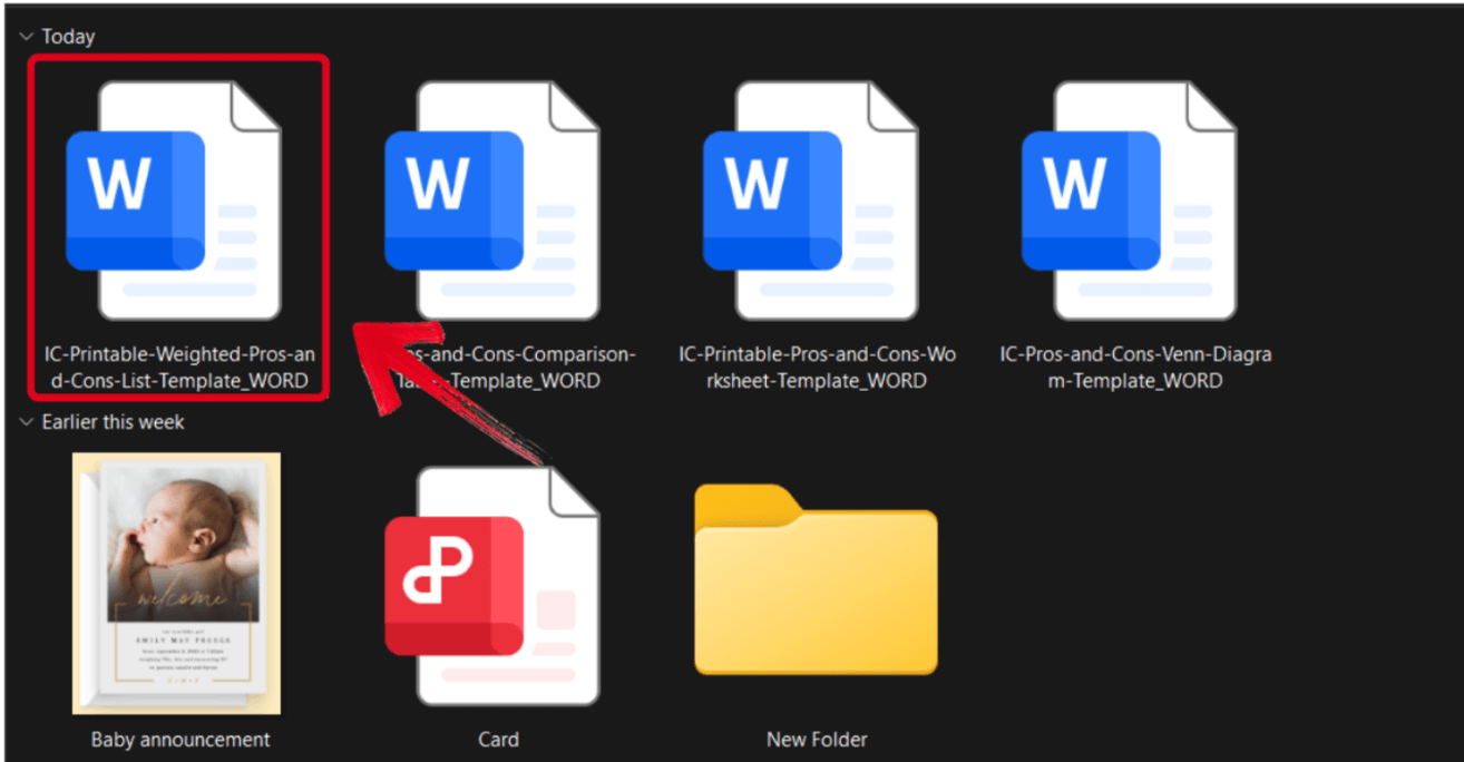 Template Doc File WPS Office