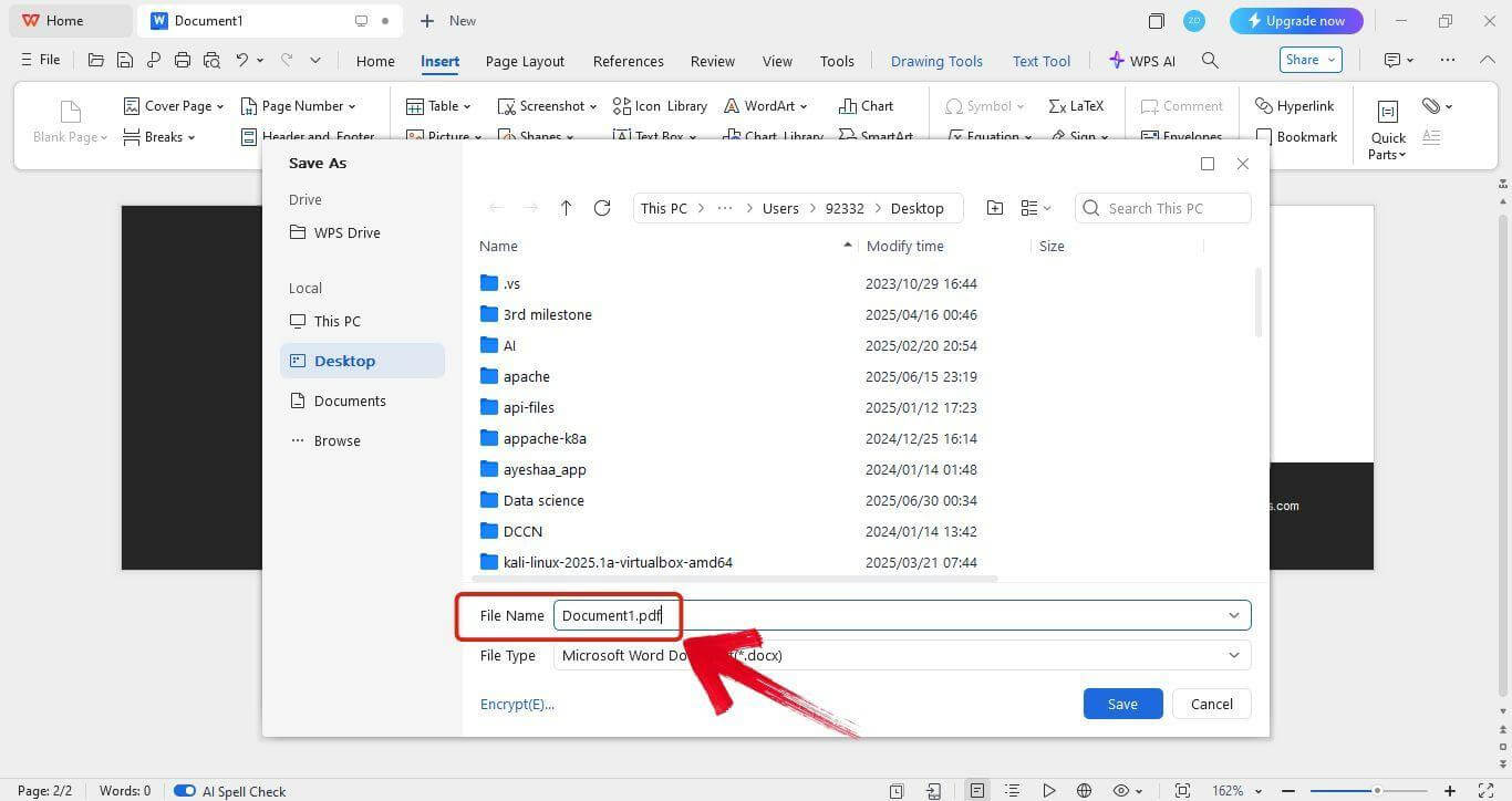  Export file as PDF